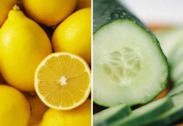Cucumber and lemon